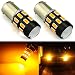 JDM ASTAR Super Bright 5730 Chipsets 1156 1141 1073 7506 LED Bulbs with Projector,Amber Yellow--2yr Warranty Included
