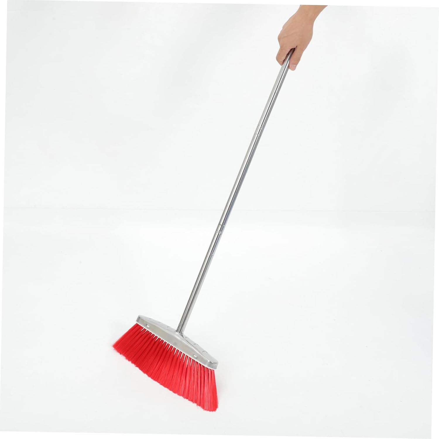 Angle Broom with Metal Handle Efficient Pet Hair Cleaning Broom for Home and Office Use Soft Bristle Design for Scratch Sweeping Easy Maintenance