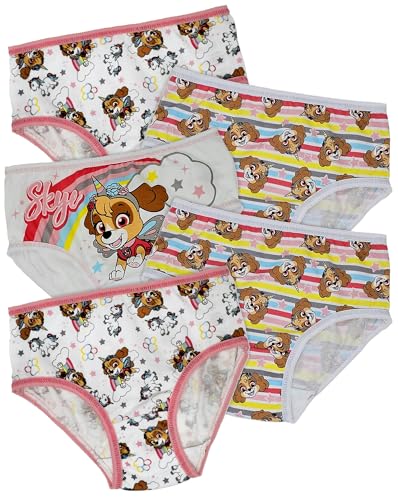 Lot de 5 slips 100 % coton pour fille – Skye et licornes 18 m à 7 ans, rose, 4-5 Years