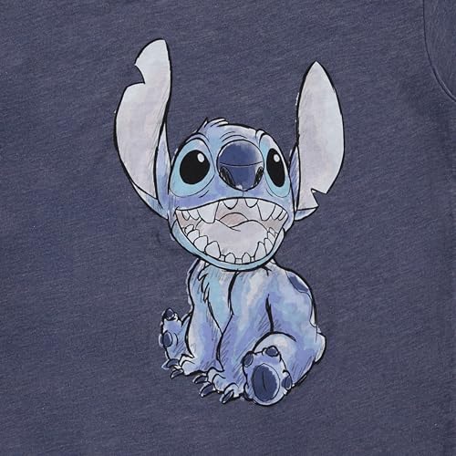 Image of Disney Lilo & Stitch Juniors Graphic T-Shirt - Stitch Tee for Women, Short Sleeve, Sizes XXS-3XL