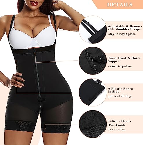 YIANNA Fajas Colombianas Tummy Control Shapewear for Women Body Shaper Girdles Butt Lifter Compression Garment4