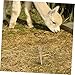 Hemoton Livestock Farm Accessories Metal Ground Stake Anchor for Dog Tie Out Cable Versatile Stake for Outdoor