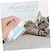 Totority Cat Hair Comb Shedding Brush with Comfortable Non Slip Handle Portable Lightweight Pet Grooming Tool for Cats Mint Green