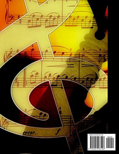 Composition Notebook: Blank Music Sheet Paper Journal - Music Manuscript Paper, Staff Paper, Musician Composition And Songwriting Notebook image 4