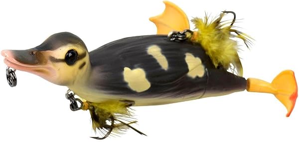 Savage Gear 3D Suicide Duck - Leurre réaliste d'imitation de Canard de Surface pour Les Poissons prédateurs, pour Les pêcheurs de brochet, de Bar, de Musky et de Poisson-Chat Naturel 10,5 cm