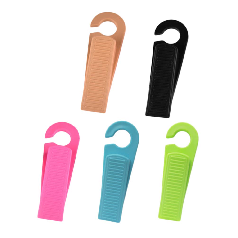 Toyvian 5Pcs Door Stopper Toddlers Safety Door Blocks Slip Resistant Door Stop Door Holder for Baby Finger Protector (Random Color)