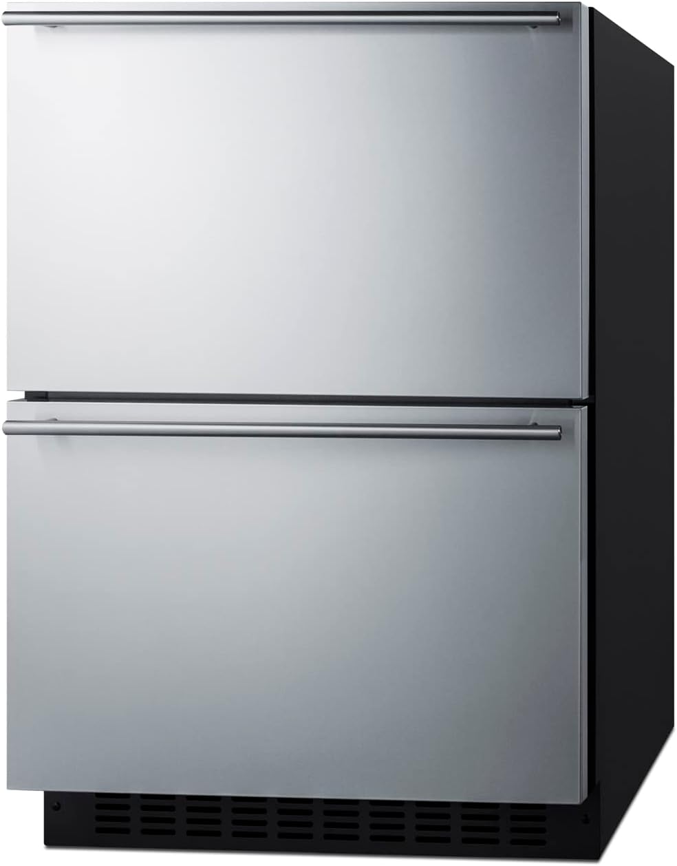 Summit 24” Two Drawer Refrigerator, 3.7 cu.ft. Capacity, ADA Compliant, Outdoor Refrigerator, Stainless Steel, Panel Ready Capable*- ADRD241PNR (*Panels not included)