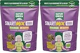 NaturGreen - Mezcla de Semillas Ecológica, 175 g, Smart Mix Óseo, Semillas de Cáñamo, Lino Marrón Molido y Chía, Fuente de Calcio y Fósforo, Proteína Vegetal, Fuente de Fibra (Paquete de 2)