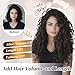 Vizfrucean Clip in Hair Extensions 4 PCS, 16 Inch Short Wavy Curly Clip on Hair Extension, Thick Natural & Soft Synthetic Hairpieces for Women (Dark Brown)