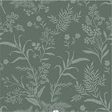 Abyssaly Peel and Stick Wallpaper Vintage Wallpaper Floral Contact Paper for Bedroom Shelf Liner Decor (Sage Green, 17.7' x 118')