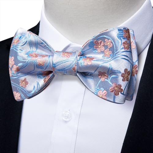 Set de corbata de moño autoanudable para hombre miniatura 3