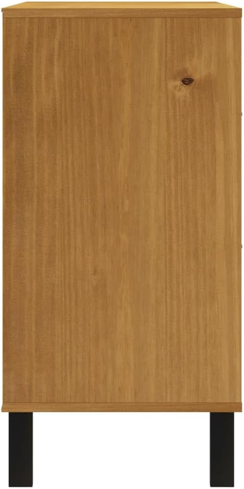 Générique Komoda z 4 szufladami z litego drewna sosnowego 110 x 40 x 80 cm szafka do przechowywania z otwartą komorą i wytrzymałym blatem do dekoracji