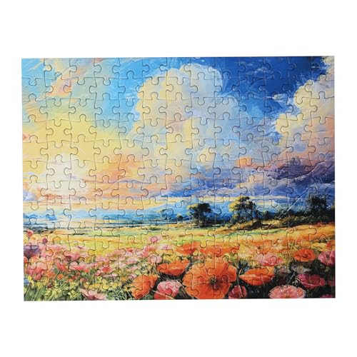 Image of Frank Valley of Flowers 150 Pieces Puzzle | Collector's Edition | Travel Friendly Mini Puzzles | Puzzles Having Realistic Illustrations | Game for Focus & Memory | for Adults & 7 Years & Above