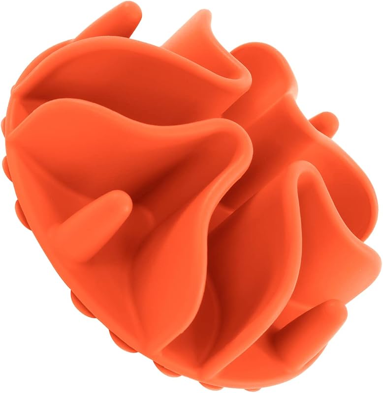 Comedouro Lento para Cães Jaoul com 30 Ventosas de Silicone, Laranja