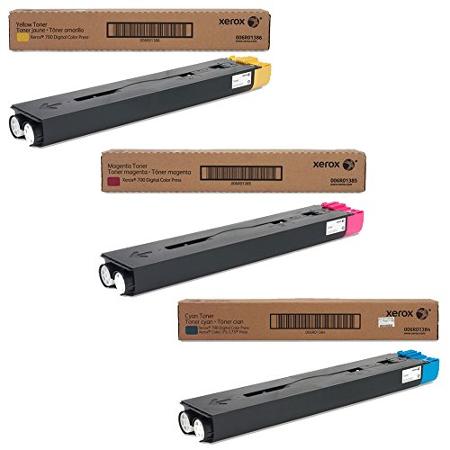 Xerox 006R01384, 006R01385, 006R01386 Standard Yield Toner Cartridge Set Colors Only (CMY)
