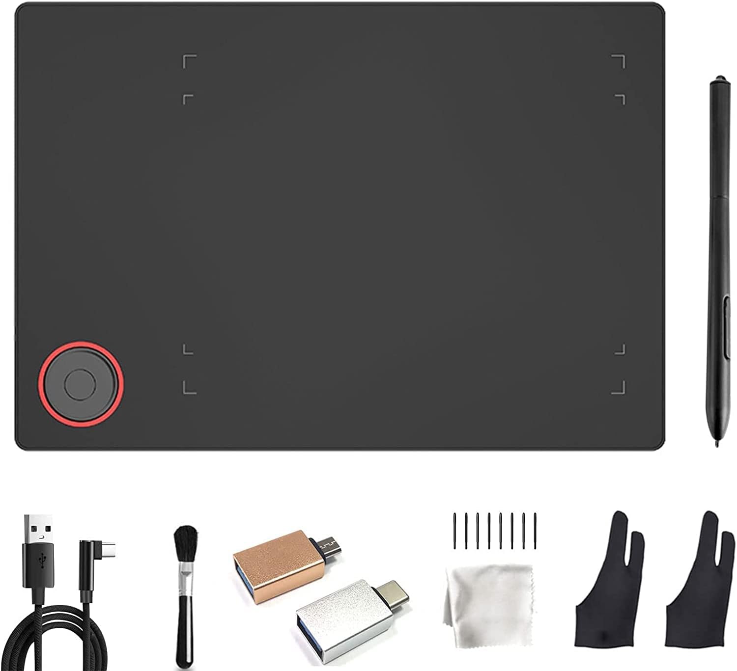 Amazon.com: TeinenRon Drawing Tablet 7.6 × 5.6 inch Active Area,Graphic ...