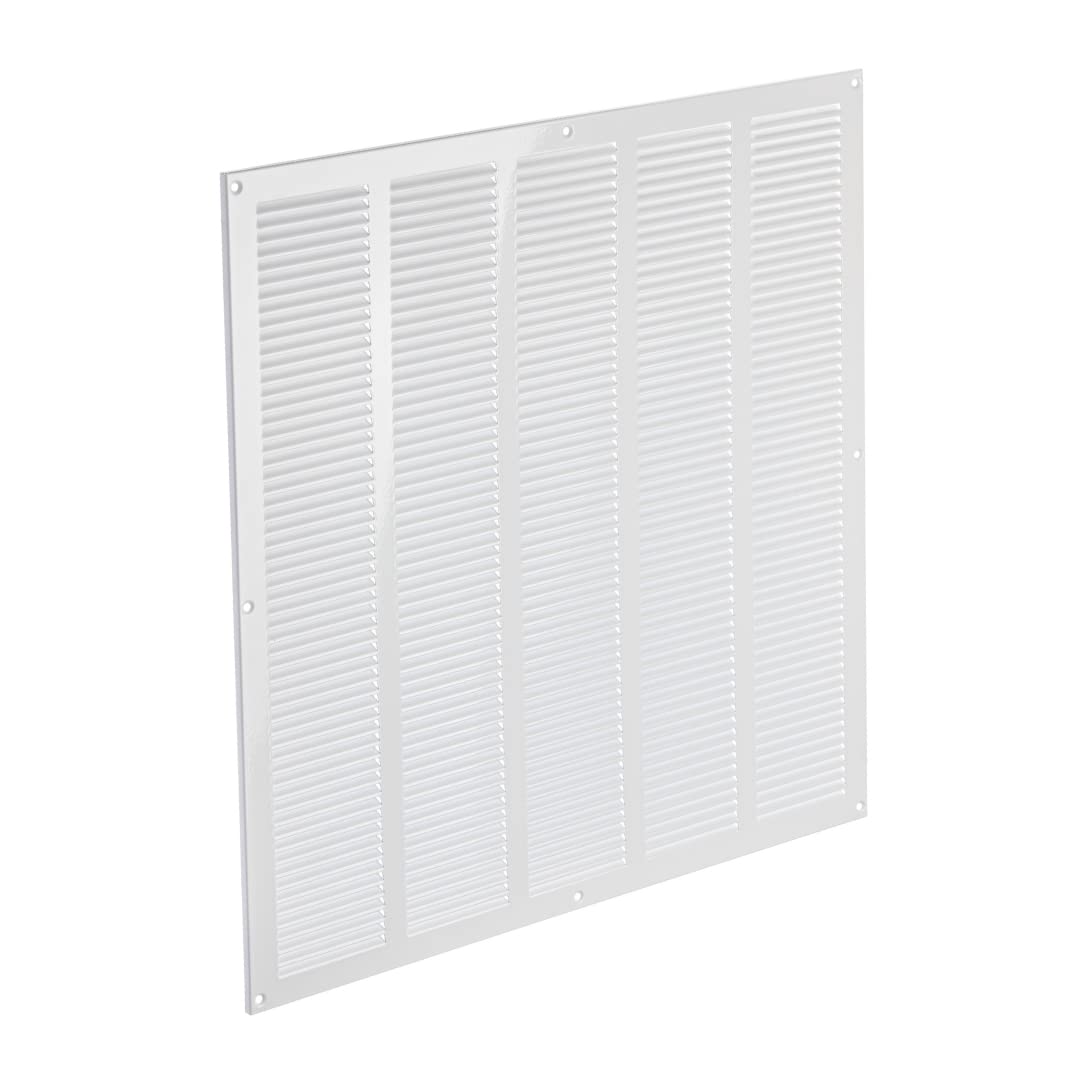 500 x 500 mm White Ventilation Grille Insect Protection Exhaust Air Supply Metal Grille