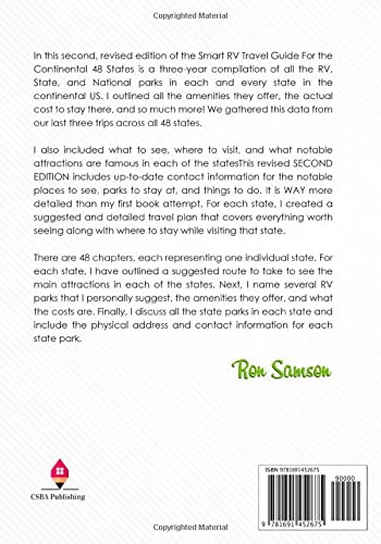 image for Smart RV Travel Guide For The Lower 48 States: List of RV, State, and 