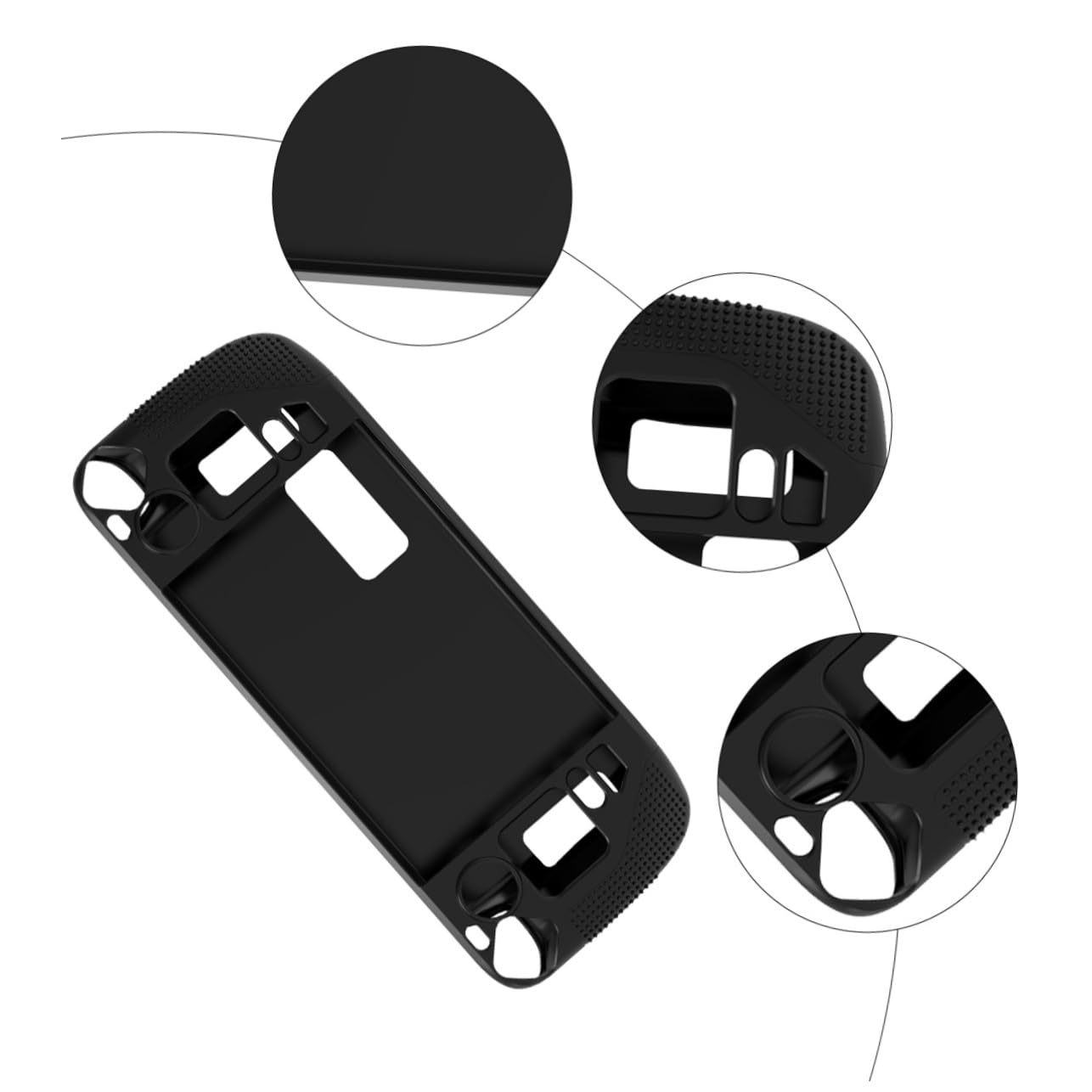 Angoily 3pezzi Cover Protettiva Silicone Antiscivolo Per Custodia Shock Console Protezione Urti All