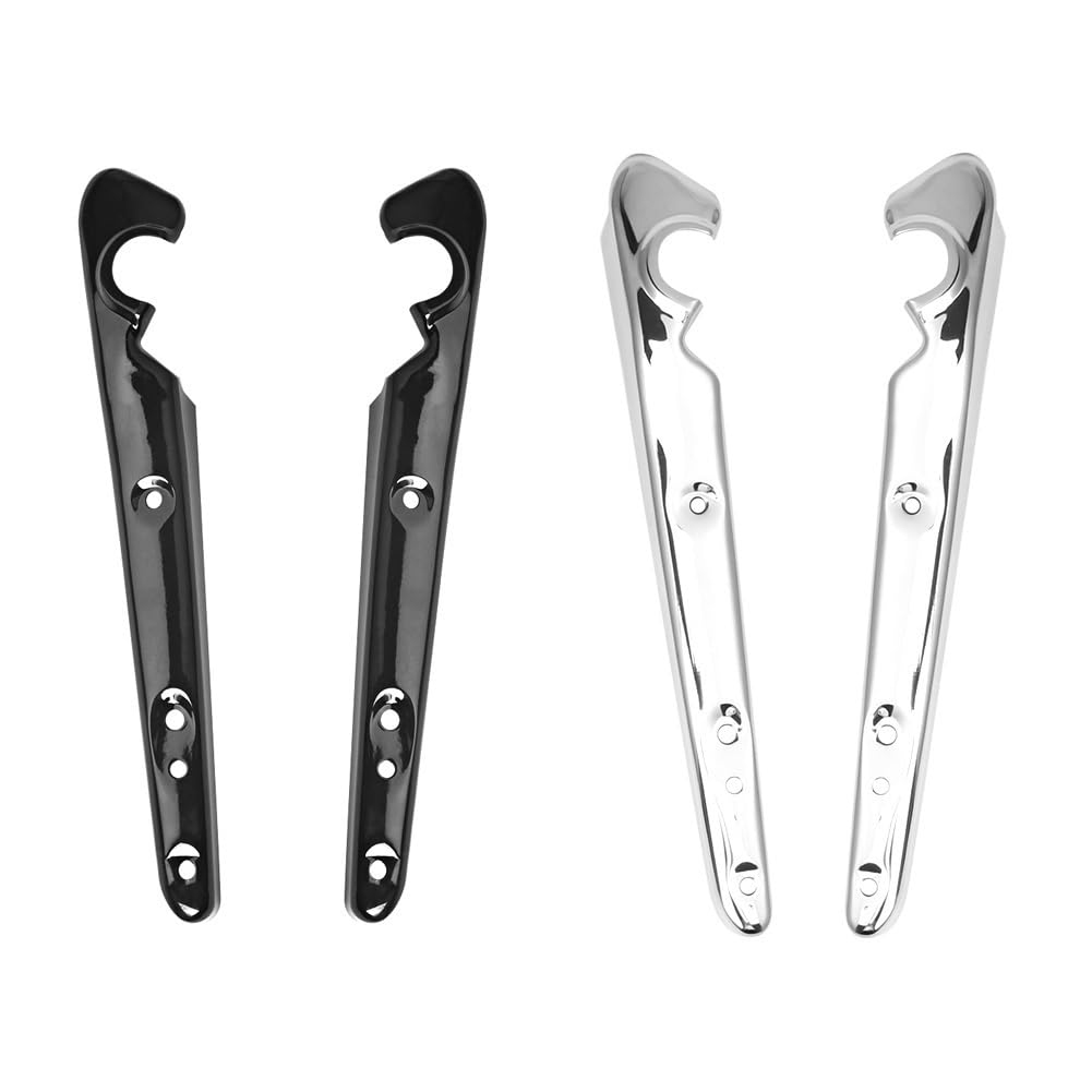 Parafango moto Supporto per parafango posteriore cromato nero per motocicletta, per Sportster XL883 XL1200 Seventy Two Forty-Eight(Chrome)