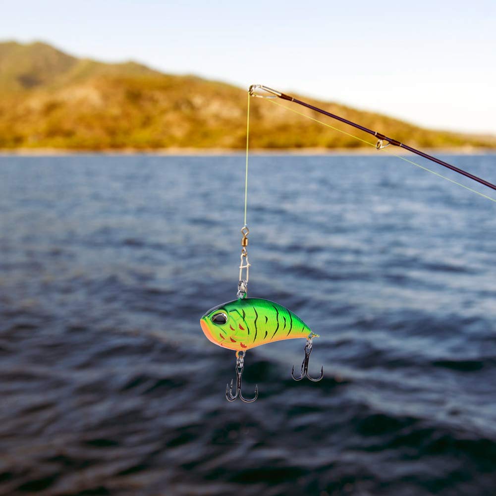 Señuelos de Pesca Blandos, 6PCSration Plástico Construido en Bola de Acero Cebo Artificial Realista Señuelo de Pesca Accesorio Swimbait for Señuelos de Agua Dulce y Salada Agua Salada