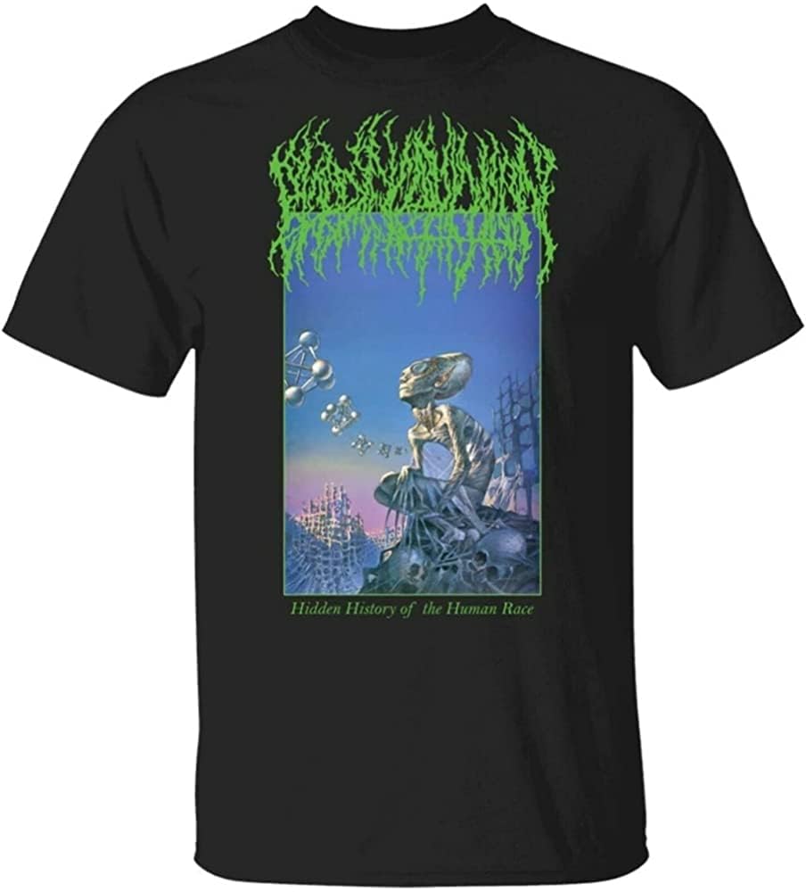 ERVBfddaz Blood Incantation Hidden History of The Human Race T-Shirt Black L