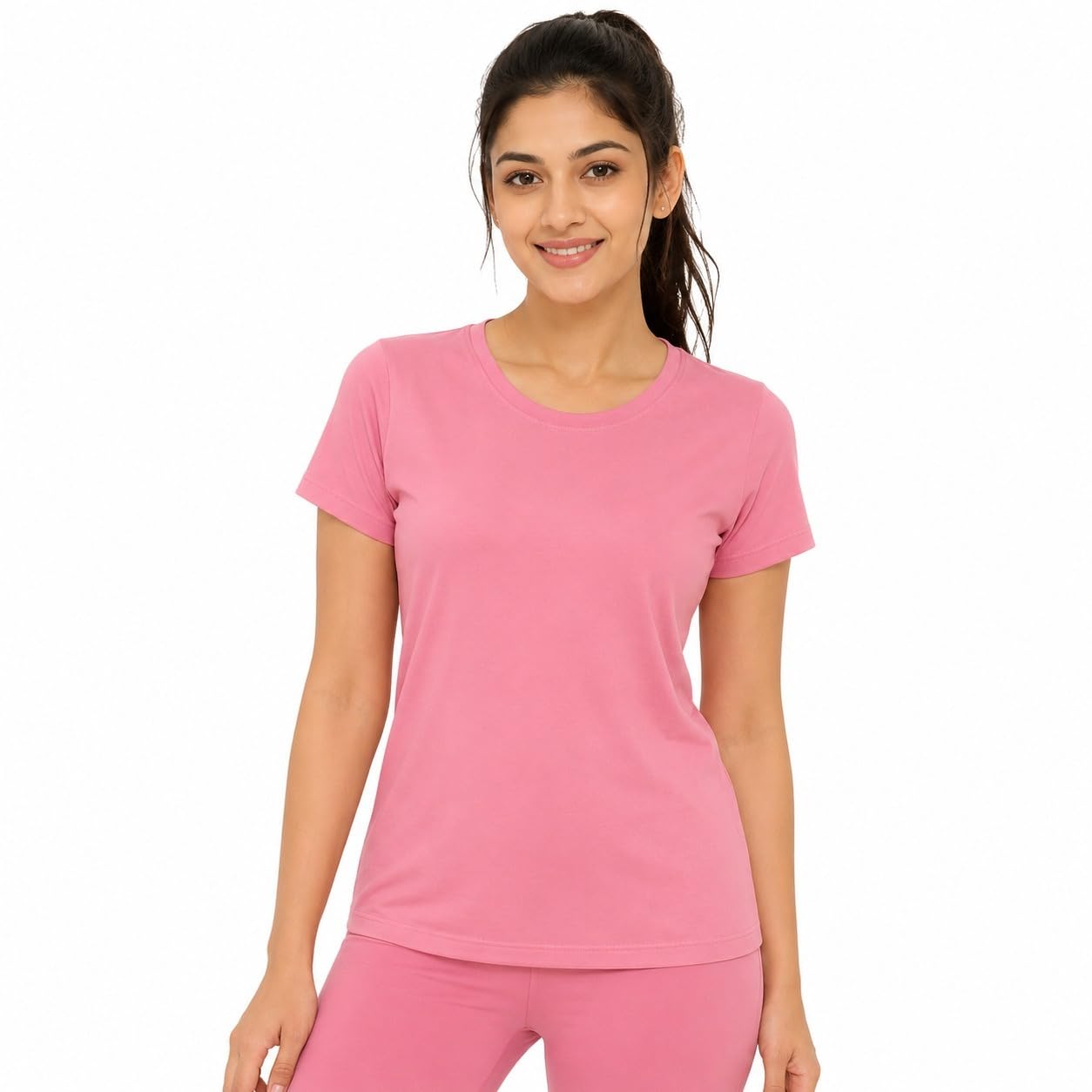 Gym T-Shirt for Women-Quick Dry Sports & Workout T-Shirt for Women, Activewear for Running, Casual & Gym Use