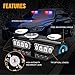 XRIDONSEN 2 in1 Dash Emergency Strobe Lights Interior Windshield Red Blue Warning Safety Flashing Police Lights Law Enforcement w/Suction Cups for Volunteer Vehicles, Trucks (2×7.16 inch, 16 LED)