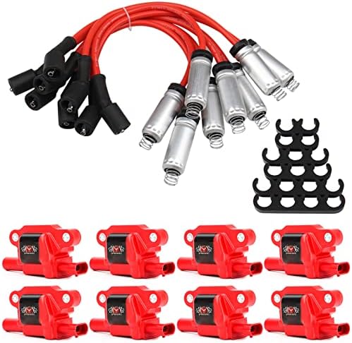 8 Pack UF413 Square Ignition Coil & Spark Plug Wire For Chevy GMC - Foto 11