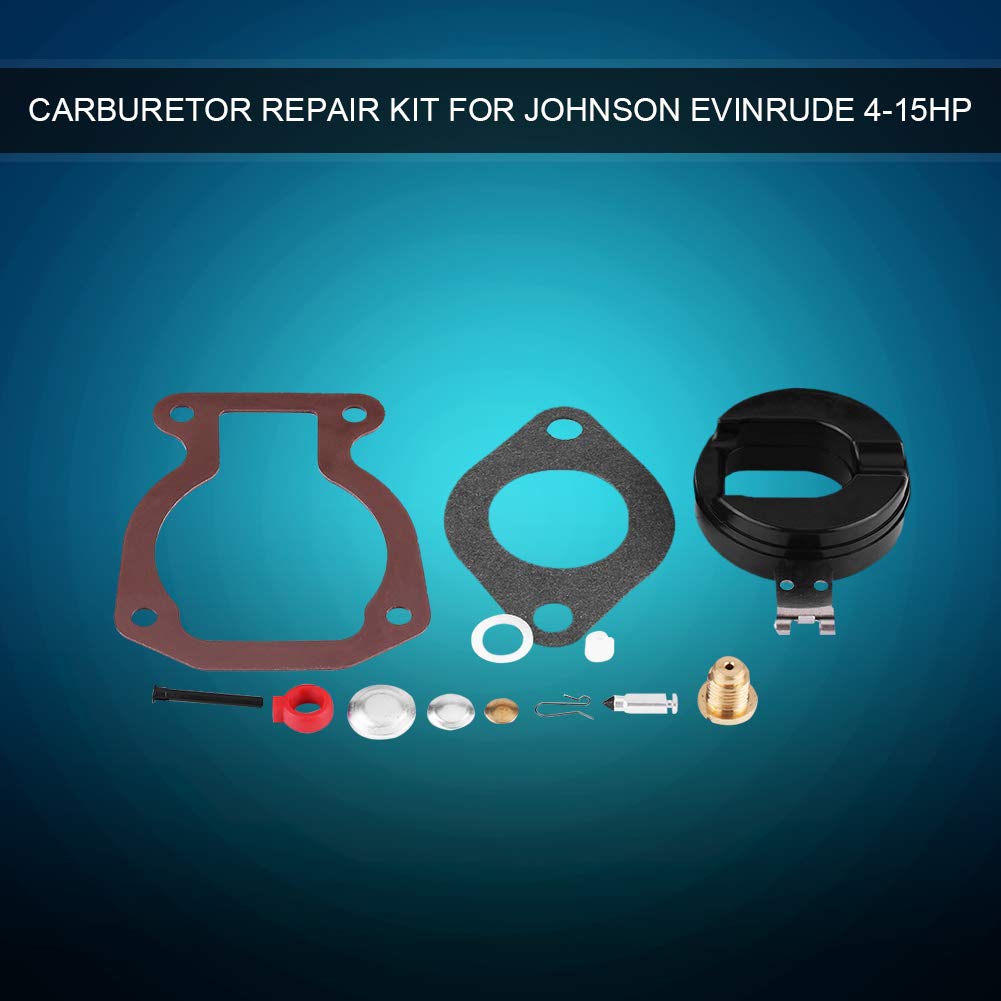 Kit di riparazione carburatore, kit di ricostruzione carburatore per riparazione carburatore 13 pezzi adatto per Evinrude 398453