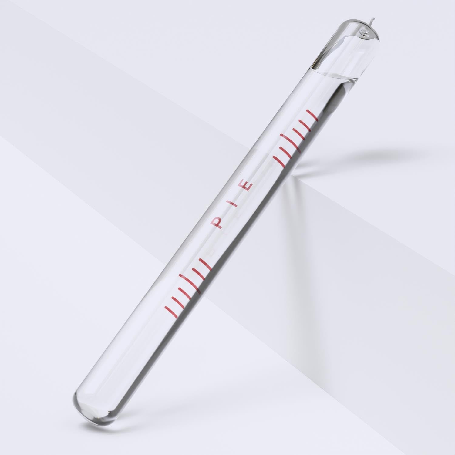 Ersatz-Glaslibelle für Wasserwaage, mit Spitze, 100 mm x 9,5 mm - klar
