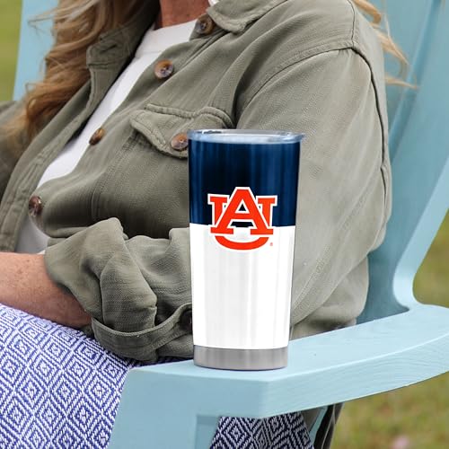Image of Logo Brands 20 oz Powder Coat Tumbler- Insulated Tumbler with Lid for Water, Iced Tea or Coffee, Smoothie and More