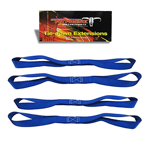 Pit Posse PP167BU2 Soft Loop Tie Down Straps 18