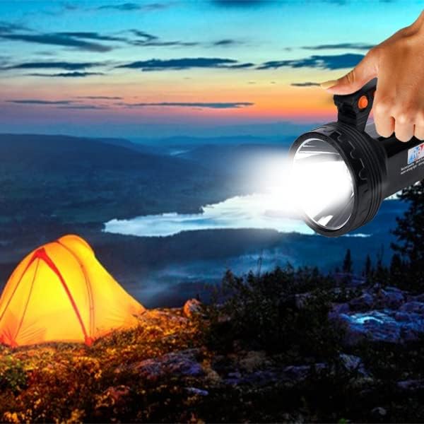 Image of PARABRAHMA (Rechargeable LED SEARCHLIGHT Multifunctional Zoomable 5 Modes,400W,1200mAh 12 hrs Torch Emergency Light (Black)