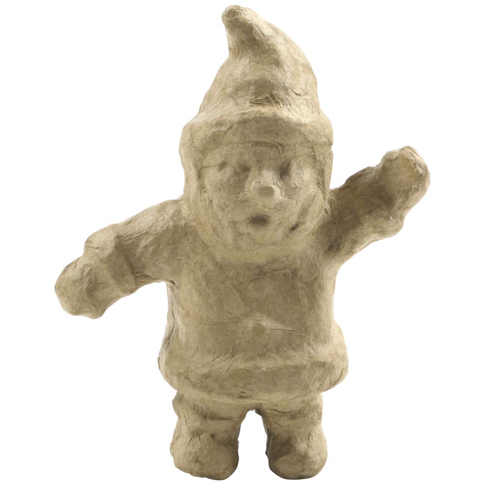 Décopatch NO020O - Un support en papier brun mâché 5x10x13 cm, père Noël