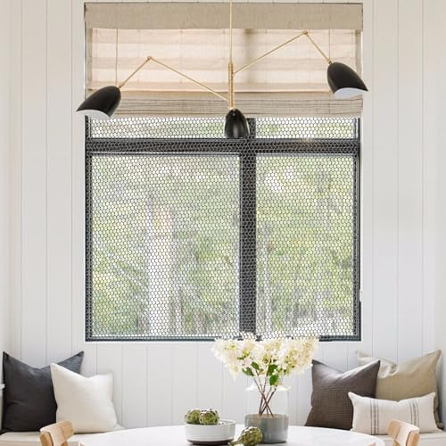 5PCS Fliegengitter Fenster 130x150cm Fliegengitter Zuschneidbar, Schwarz Insektenschutz Fenster Selbstklebend Fenster Mückengitter für Balkontür Wohnzimmer Dachfenster Bodentiefe Fenster