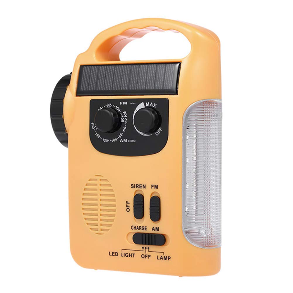 Radio d'urgence solaire pour le camping et les activités de plein air avec alerte sirène