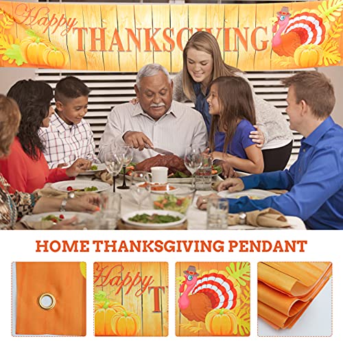 STOBOK 1Pc Thanksgiving Day Banner Pendurado Fundo Decorativo Ornamento Festival Decor