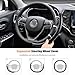 Aimato Customized Steering Wheel Cover for Jeep Cherokee V(KL) 2014-2023/Grand Cherokee IV(WK2) 2014-2021/WK 2022 Thin,Anti-Slip,Scratch-Resistant Exclusive Car Accessory for Jeep, Matte Black