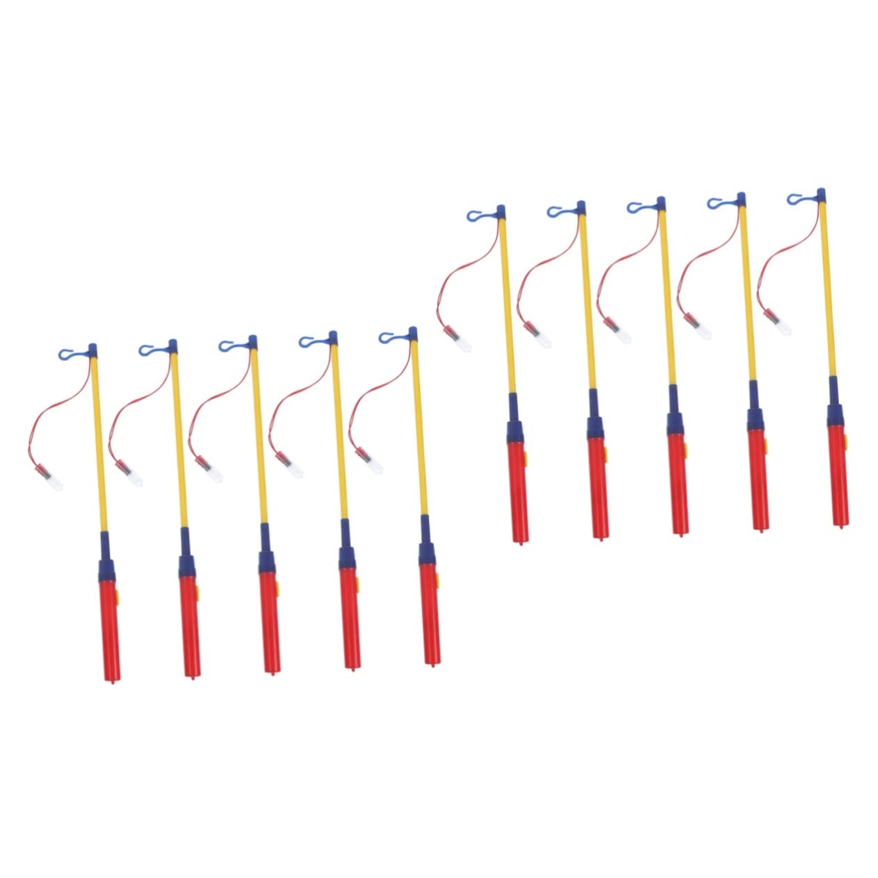 10 Pcs Lantern Stick Lantern Holding Pole Lanterns Stick Lantern Toy Accessories Lantern Materials Walking Plastic Lanterns Pole Light Lanterns Pole Handles