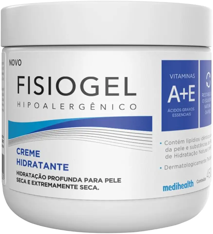 Fisiogel Hipoalergênico Creme Hidratante Corporal - 450g