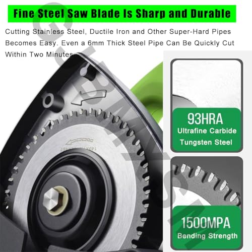 Cortador de tubos eléctrico de velocidad ajustable para corte de aluminio de cobre, PVC, acero inoxidable, latón, tubo automático