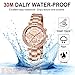 LN LENQIN Reloj Mujer Reloj de Mujer Resistente Al Agua Relojes de Cuarzo AnalóGico Correa De Acero Inoxidable Imagen de LN LENQIN Reloj Mujer Reloj de Mujer Resistente Al Agua Relojes de Cuarzo AnalóGico Correa De Acero Inoxidable