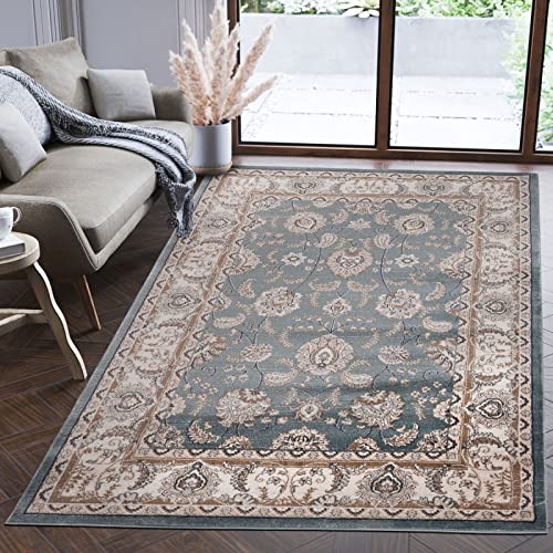 Mazovia Alfombra Oriental - Diseño Oriental De Salón Grande - Pelo Corto - Alfombras De Habitación De Matrimonio, Dormitorio Y Comedor - Motivo Oriental - Azul - 160 X 220 Cm Mazovia Alfombra Oriental - Diseño Oriental De Salón Grande - Pelo Corto - Alfombras De Habitación De Matrimonio, Dormitorio Y Comedor - Motivo Oriental - Azul - 160 X 220 Cm