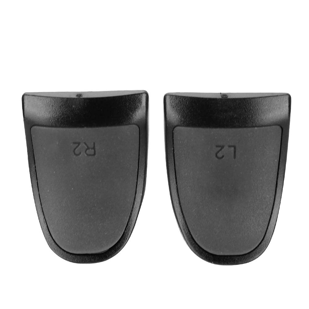 Kafuty L2 R2 Tasten Trigger Extender, rutschfest, Mäßige Härte Hochwertige Soft Touch Extended Griffe für PS4 Gamecontroller und Beste Anpassung, Einfache Installation(Schwarz)