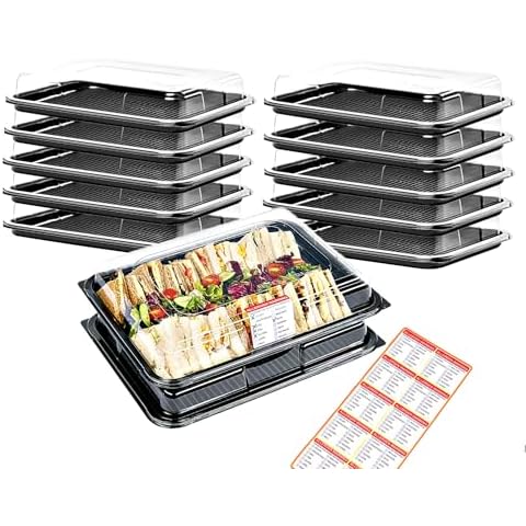 Caterline Eco-Friendly Platters with Lids Cover
