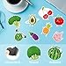 8pcs Funny Fridge Magnets, Cute Fruit and Vegetable Magnets Reusable Decorative Vegetable Food Magnets for Refrigerator Fruit Magnets Funny Magnets for Home Office School