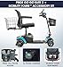 Pride Go Go Elite Traveller 2 Mobility Scooter + Pride Mobility Cell Phone Holder, XLR Phone Charger, Mobility Yours Rear Basket, 300 Lbs Weight Capacity, New EZ-Turn Feature (Robins Egg Blue, 18 AH)