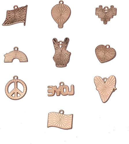 Miniatura 5 de Dijes de aleación de arco iris para pulseras, dijes de orgullo gay para hacer joyas, colgantes de aleación de arco iris para pulseras, collares,