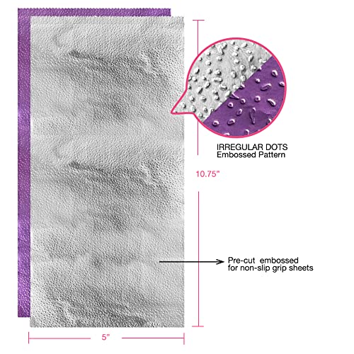 Colortrak Professional Dual Dispenser Pop-Up Coloring/Highlighting Foil Sheets, Multi-Dimensional Color Or Highlighting Effects, Pre-Cut Sheets, Dual Compartments, Purple/Silver, Box Of 400 #TOP4